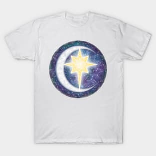 Star Moon Galaxy T-Shirt